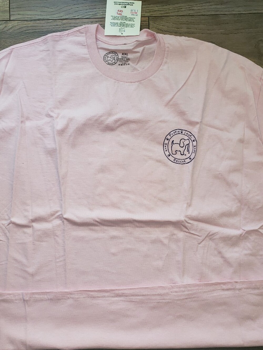 Puppie Love Pink 'Dogs Are the Key to My Heart' Graphic Tee - Picture 3 of 4